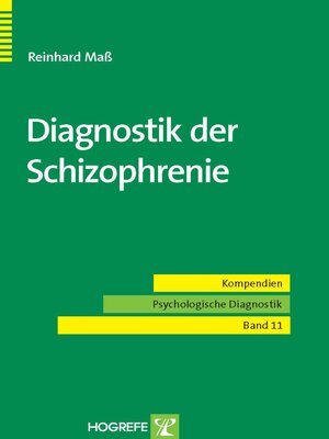 cover image of Diagnostik der Schizophrenie